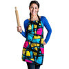 Abstract Psychedelic Graffiti Women's Apron-grizzshop