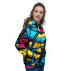 Abstract Psychedelic Graffiti Women's Hoodie-grizzshop