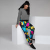 Abstract Psychedelic Graffiti Women's Joggers-grizzshop