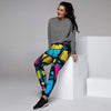 Abstract Psychedelic Graffiti Women's Joggers-grizzshop