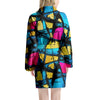 Abstract Psychedelic Graffiti Women's Robe-grizzshop