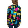 Abstract Psychedelic Graffiti Women's Sweatshirt-grizzshop