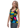 Abstract Psychedelic Graffiti Women's Tank Top-grizzshop