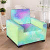 Abstract Psychedelic Holographic Armchair Cover-grizzshop