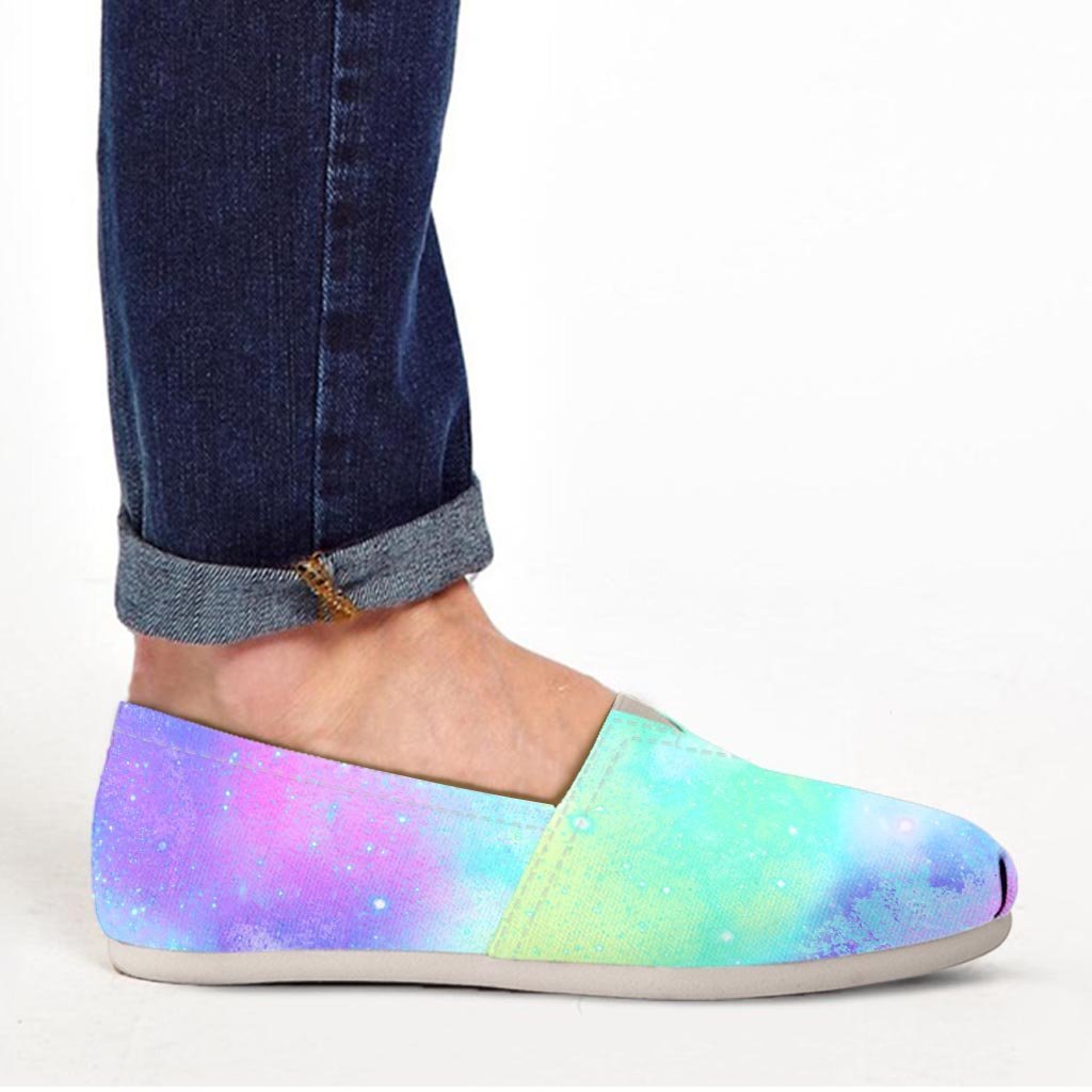 Abstract Psychedelic Holographic Canvas Shoes-grizzshop