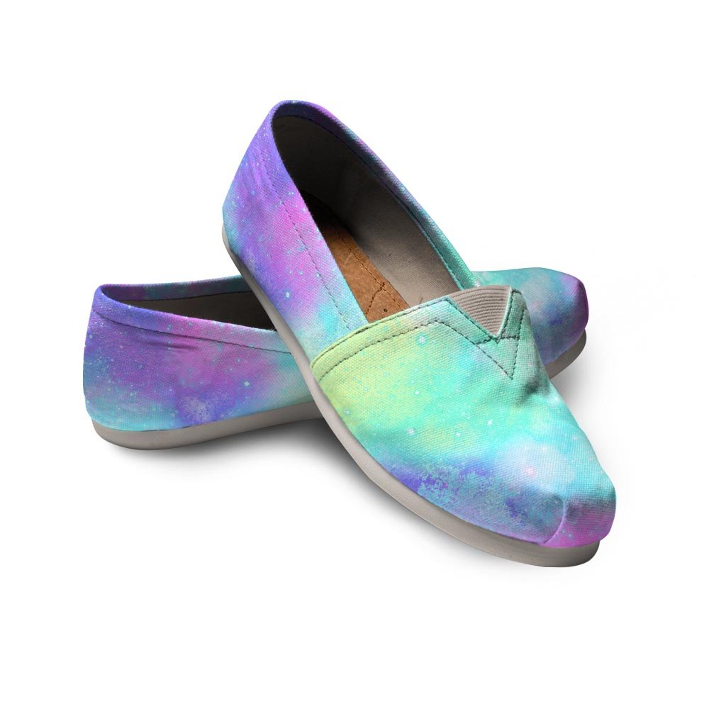 Abstract Psychedelic Holographic Canvas Shoes-grizzshop