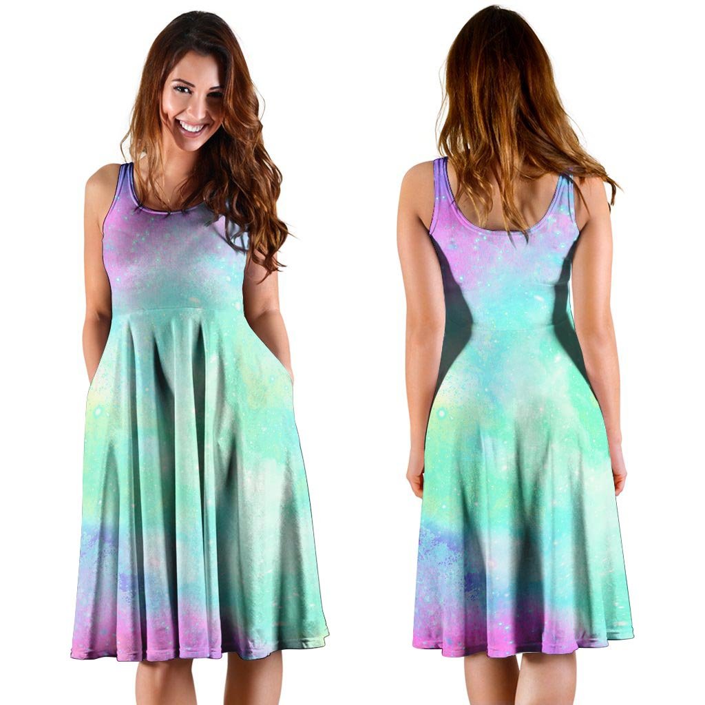 Abstract Psychedelic Holographic Dress-grizzshop