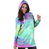 Abstract Psychedelic Holographic Hoodie Dress-grizzshop