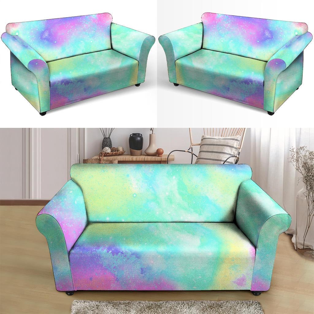 Abstract Psychedelic Holographic Loveseat Cover-grizzshop