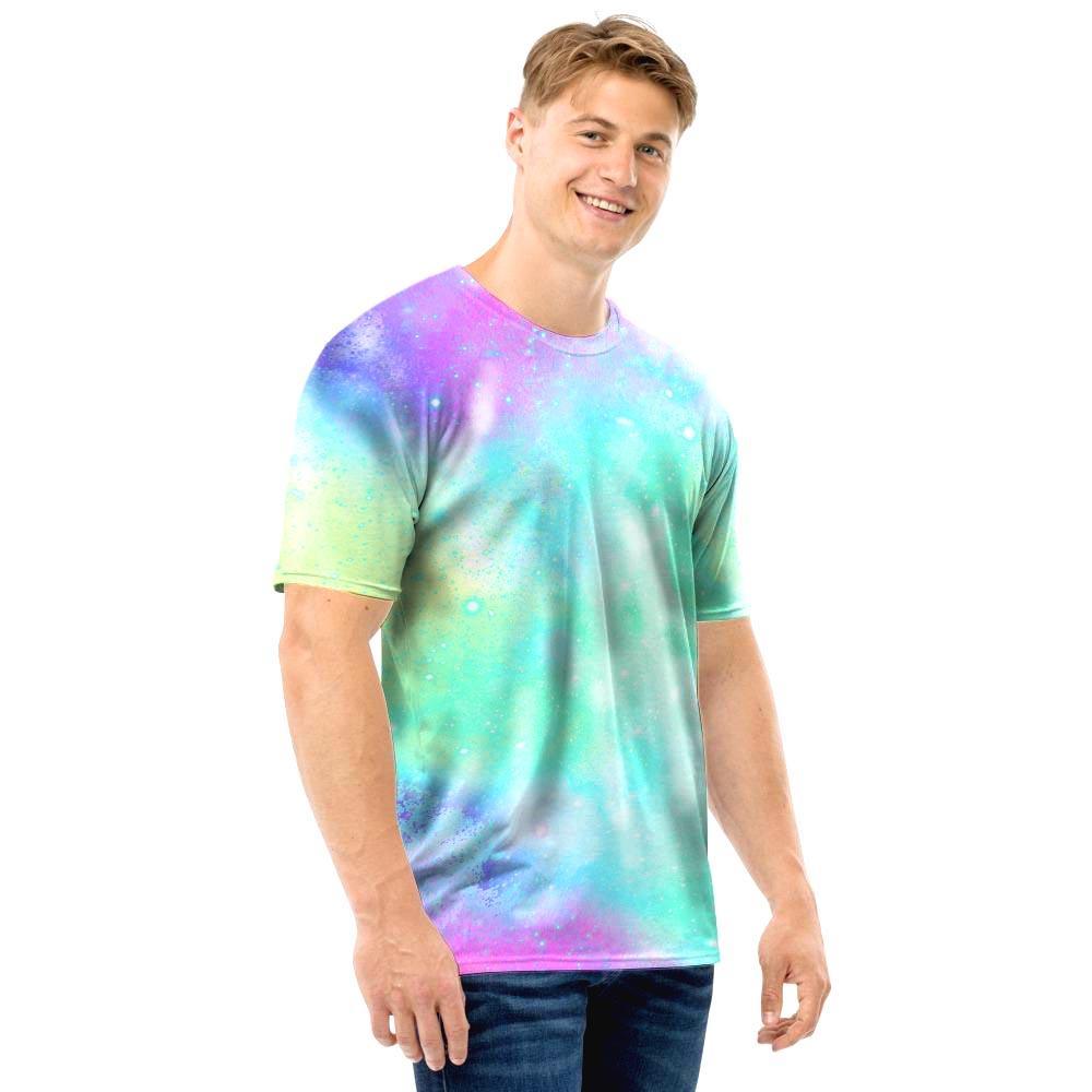 Abstract Psychedelic Holographic Men T Shirt-grizzshop