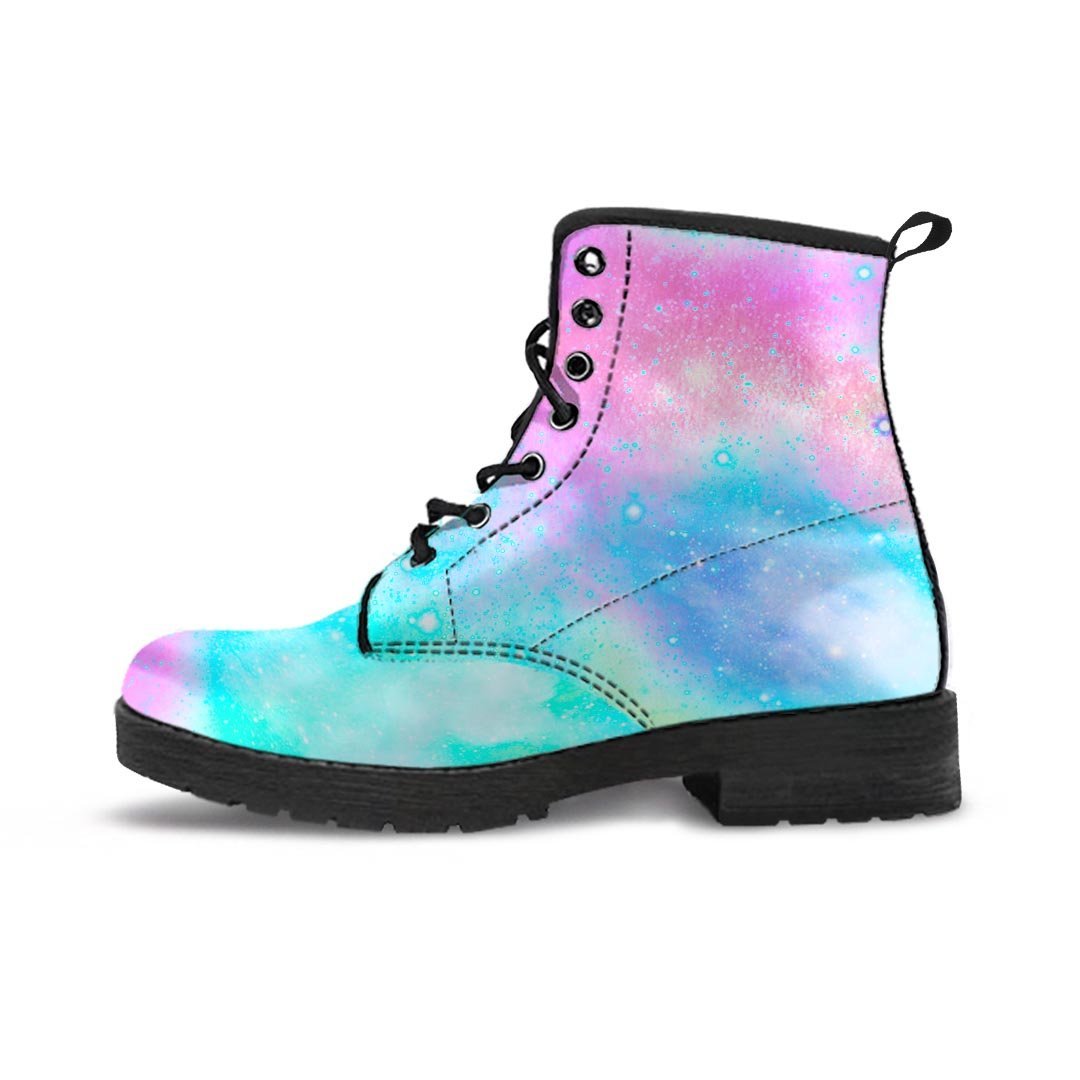 Abstract Psychedelic Holographic Men's Boots-grizzshop