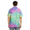 Abstract Psychedelic Holographic Men’s Hawaiian Shirt-grizzshop