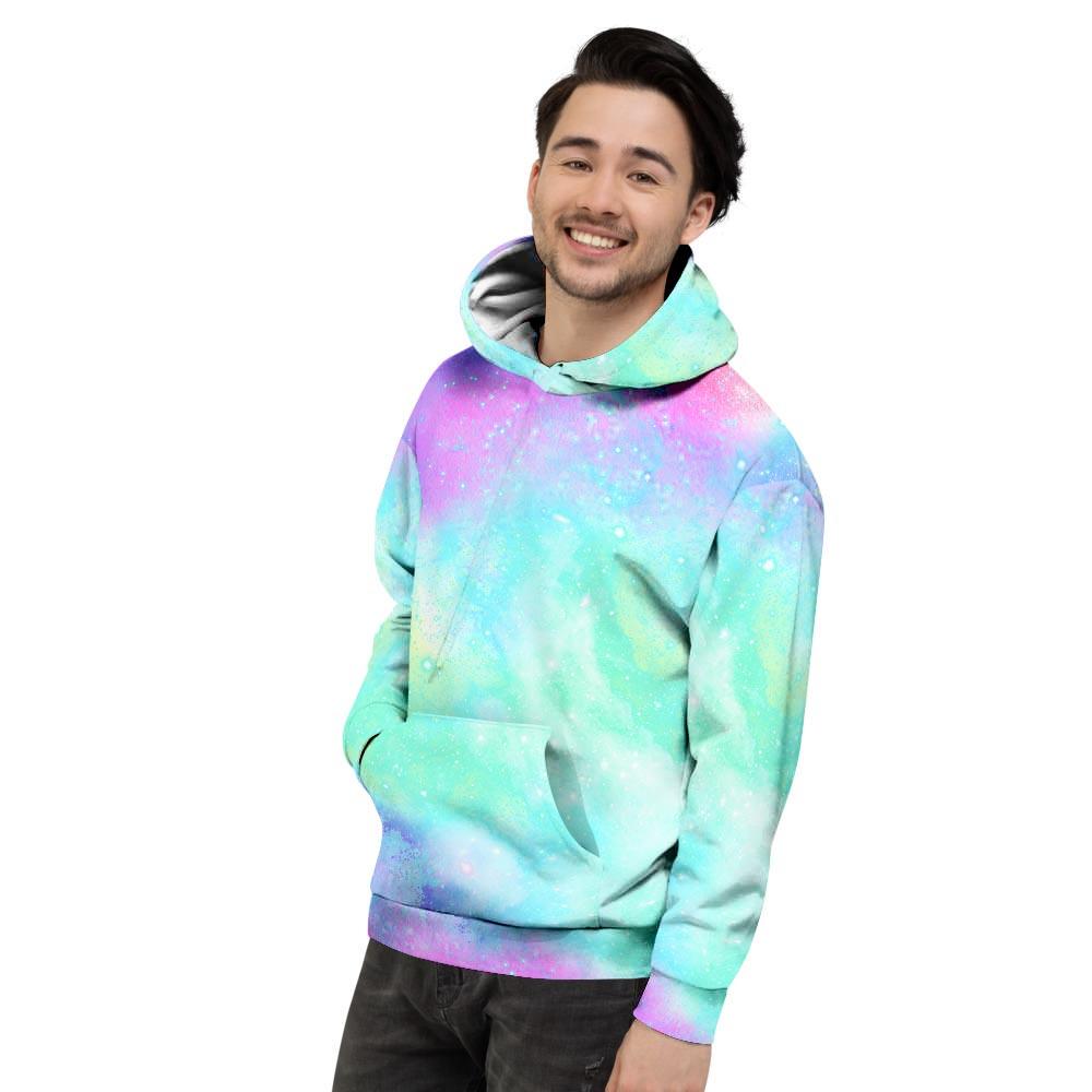 Abstract Psychedelic Holographic Men's Hoodie-grizzshop