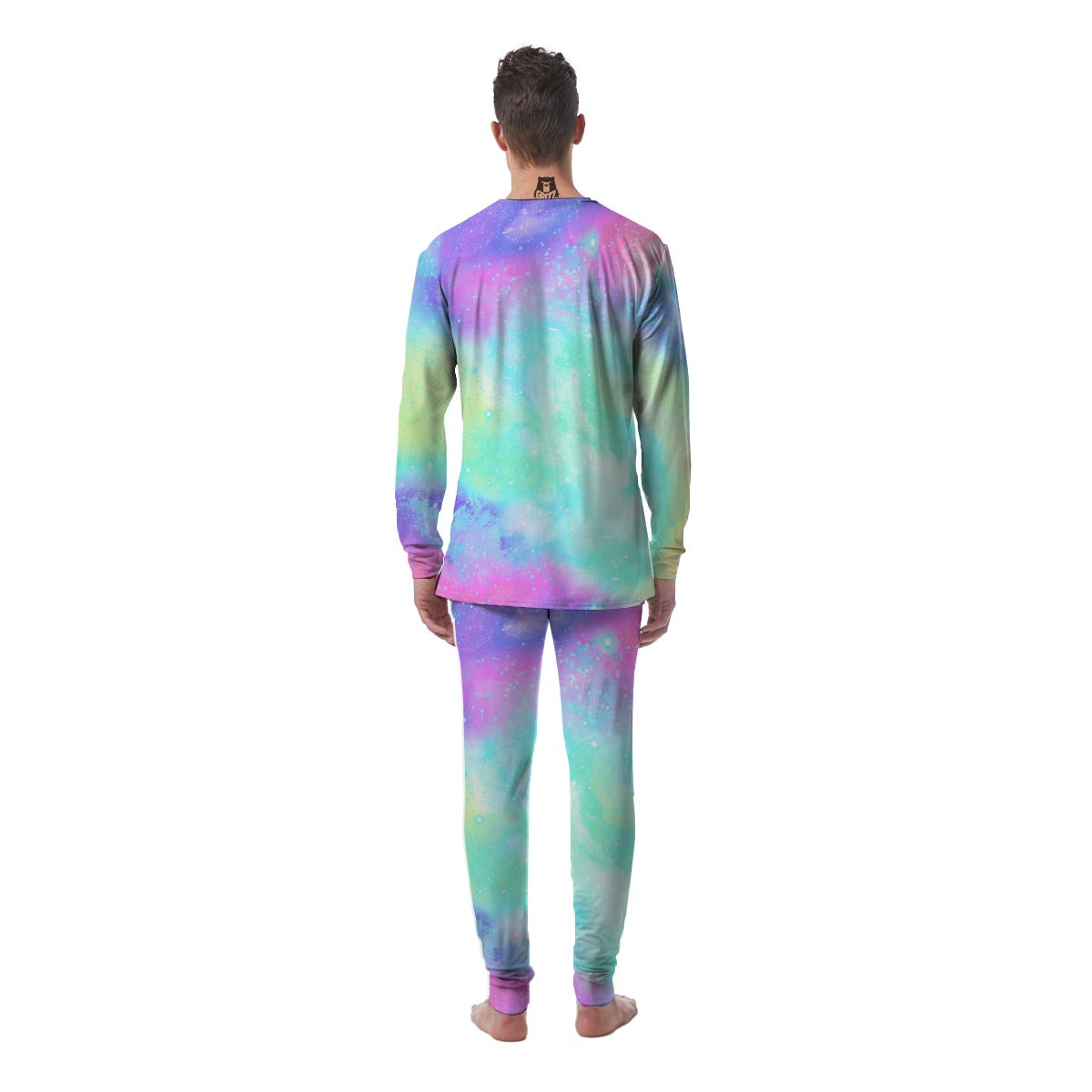 Abstract Psychedelic Holographic Men's Pajamas-grizzshop