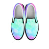 Abstract Psychedelic Holographic Men's Slip On Sneakers-grizzshop