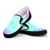 Abstract Psychedelic Holographic Men's Slip On Sneakers-grizzshop