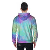 Abstract Psychedelic Holographic Men's Zip Up Hoodie-grizzshop