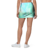 Abstract Psychedelic Holographic Mini Skirt-grizzshop