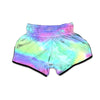Abstract Psychedelic Holographic Muay Thai Boxing Shorts-grizzshop