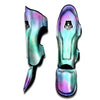 Abstract Psychedelic Holographic Muay Thai Shin Guard-grizzshop