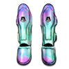 Abstract Psychedelic Holographic Muay Thai Shin Guard-grizzshop