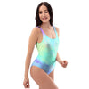 Abstract Psychedelic Holographic One Piece Swimsuite-grizzshop