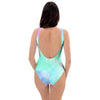 Abstract Psychedelic Holographic One Piece Swimsuite-grizzshop