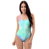 Abstract Psychedelic Holographic One Piece Swimsuite-grizzshop