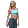 Abstract Psychedelic Holographic Sports Bra-grizzshop