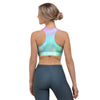 Abstract Psychedelic Holographic Sports Bra-grizzshop