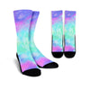 Abstract Psychedelic Holographic Unisex Socks-grizzshop