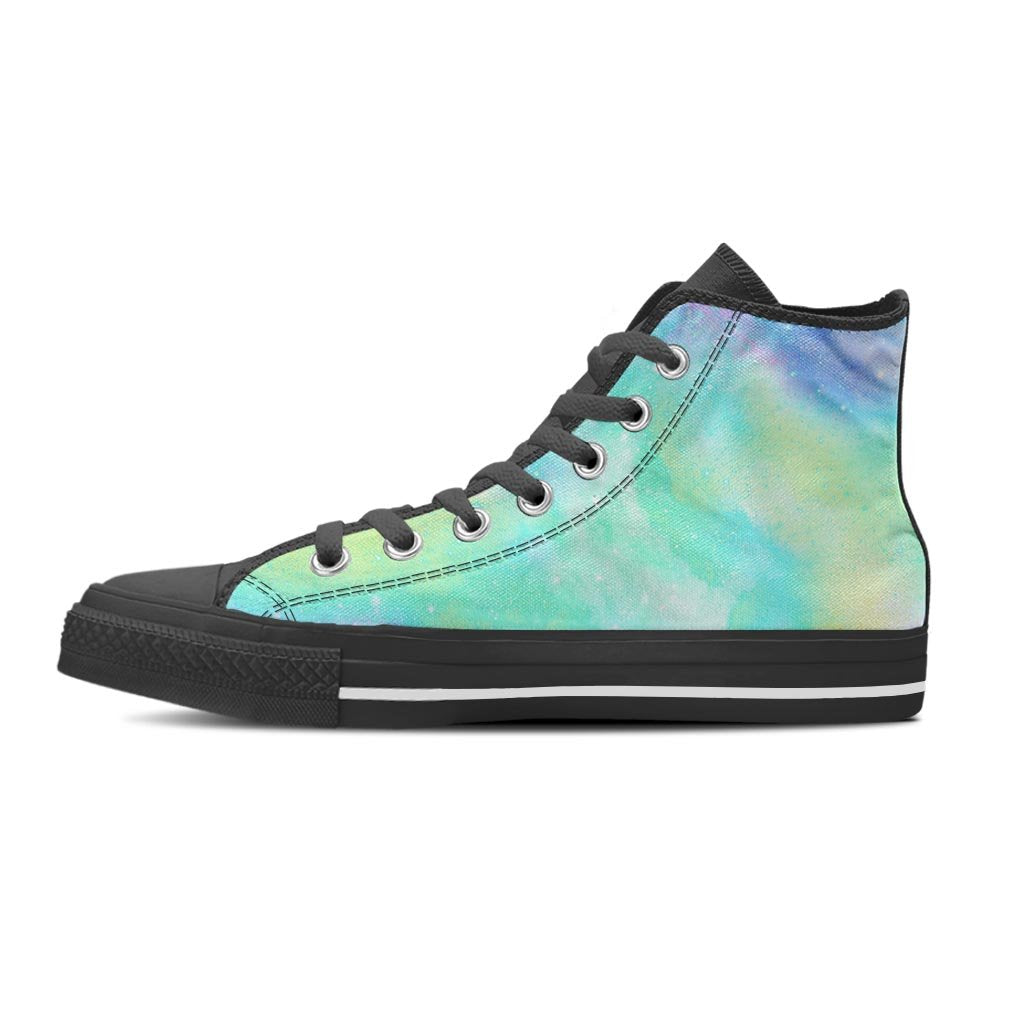 Abstract Psychedelic Holographic Women's High Top Shoes-grizzshop