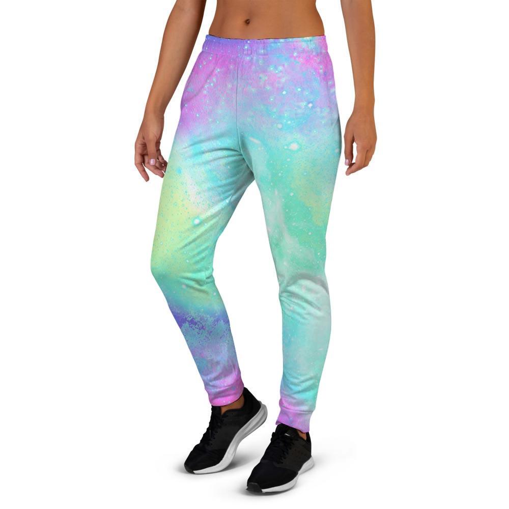 Abstract Psychedelic Holographic Women's Joggers-grizzshop