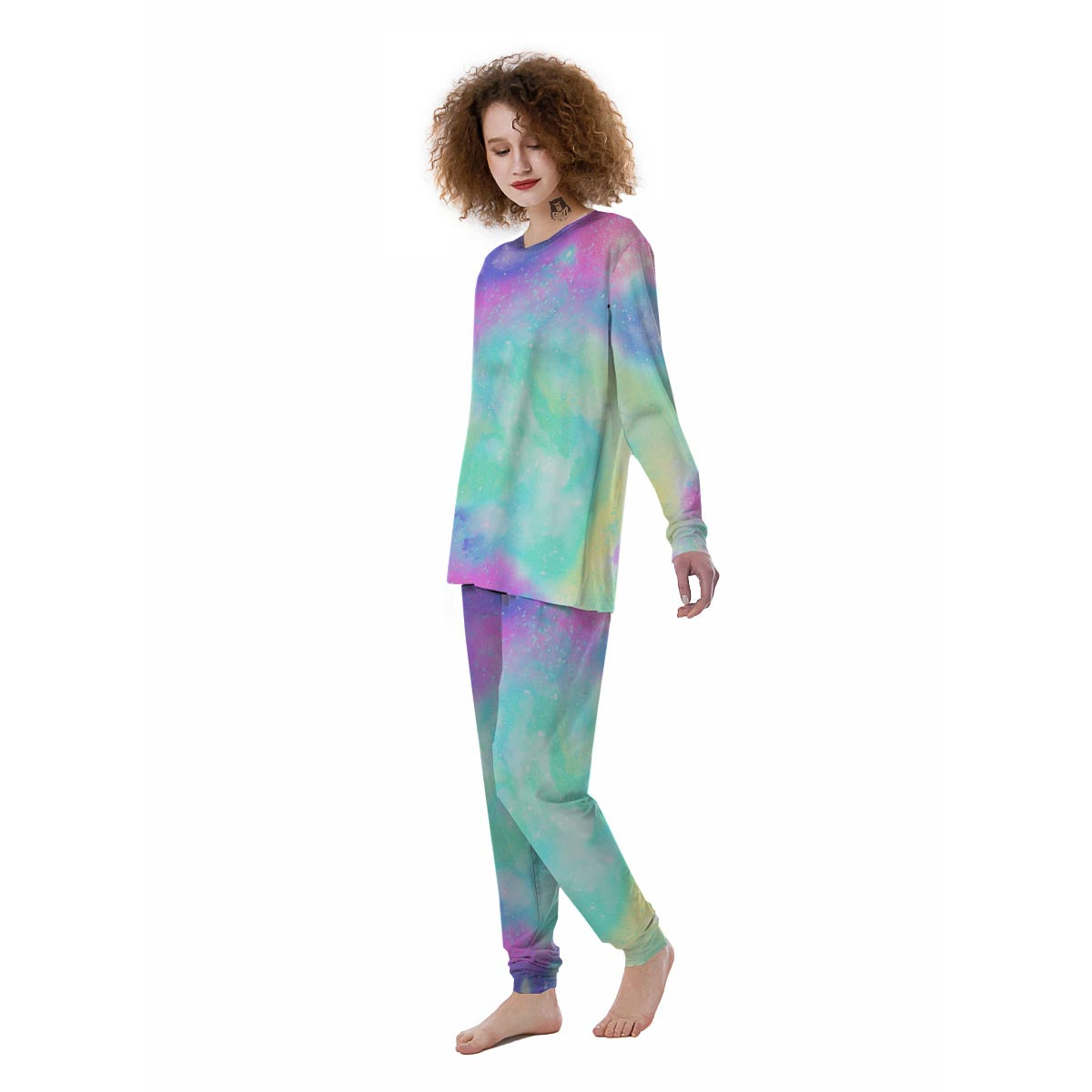 Abstract Psychedelic Holographic Women's Pajamas-grizzshop