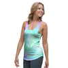 Abstract Psychedelic Holographic Women's Racerback Tank Top-grizzshop