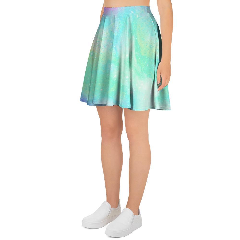 Abstract Psychedelic Holographic Women's Skirt-grizzshop