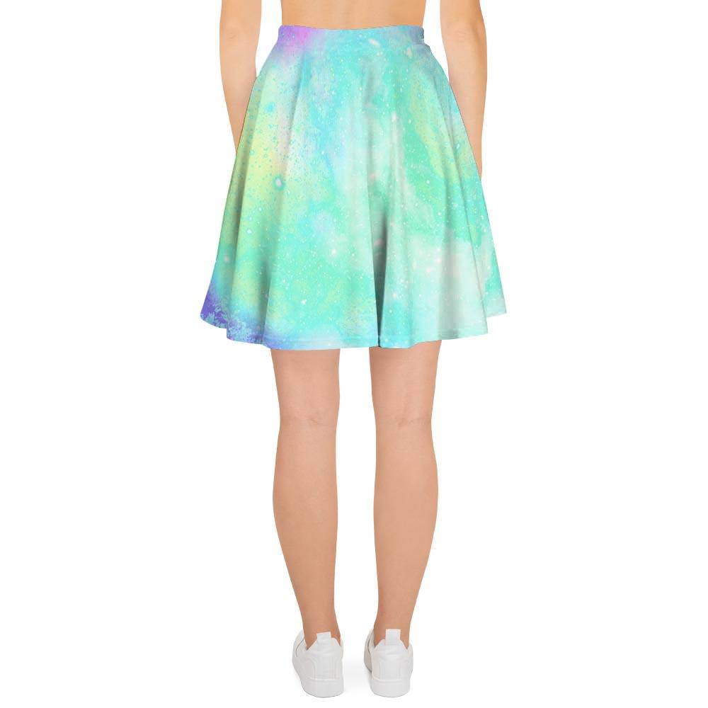 Abstract Psychedelic Holographic Women's Skirt-grizzshop