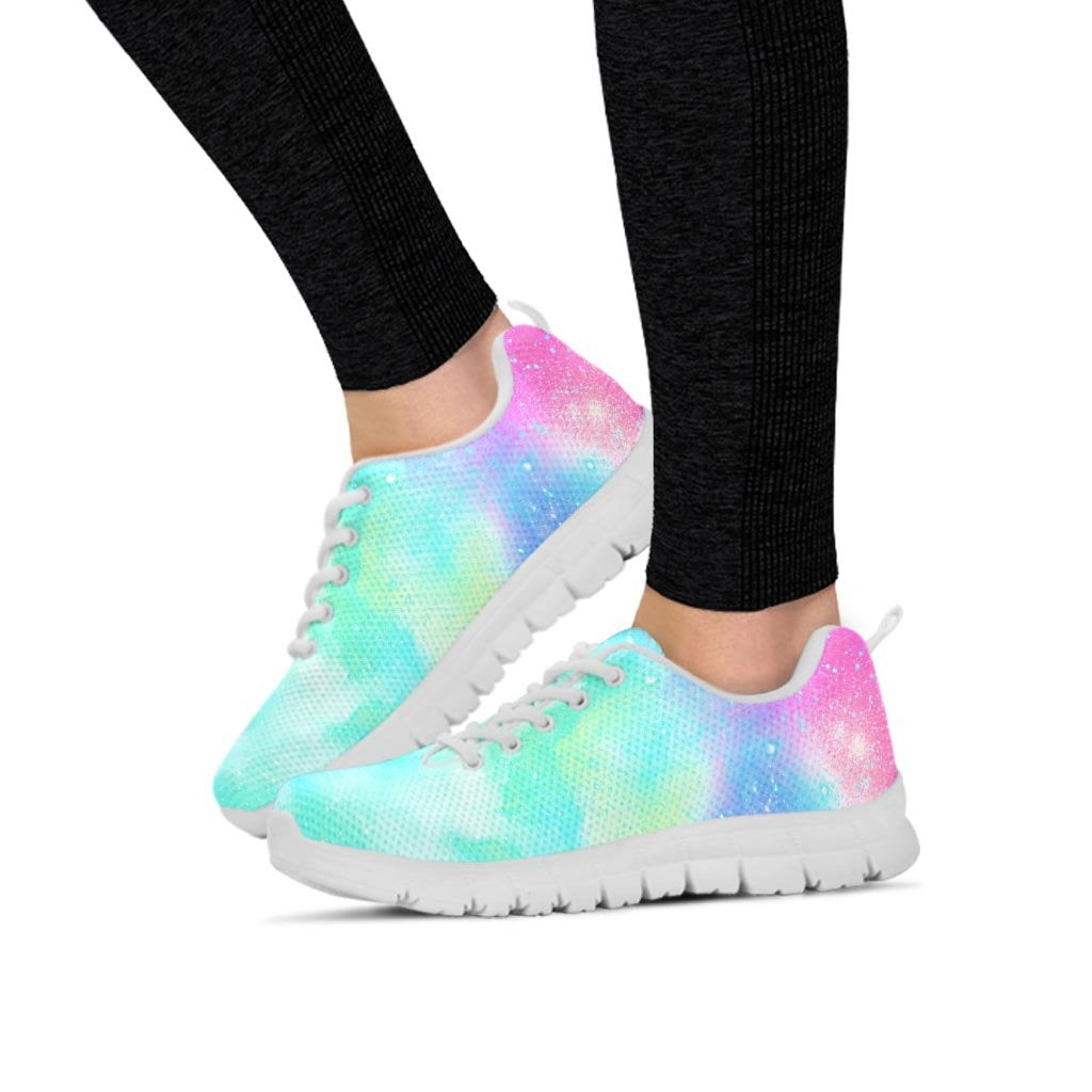 Abstract Psychedelic Holographic Women's Sneakers-grizzshop