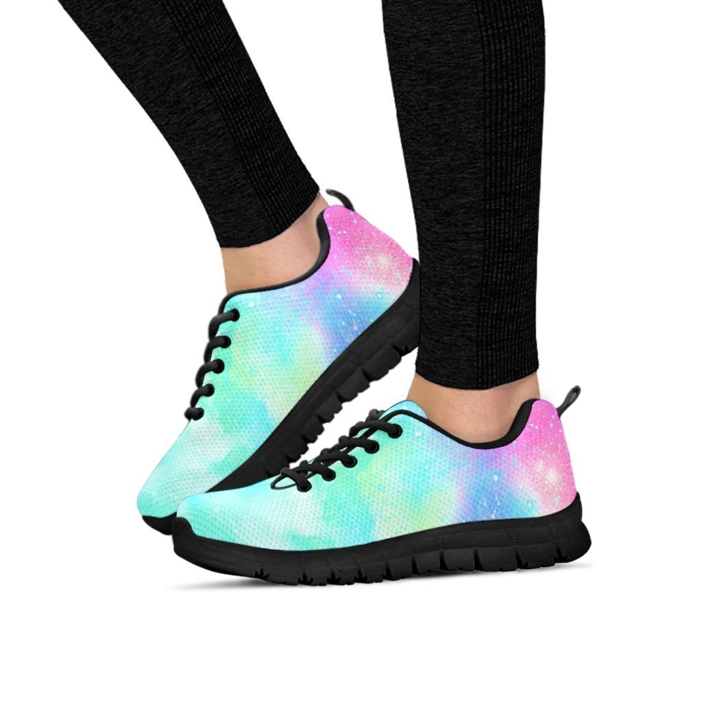 Abstract Psychedelic Holographic Women's Sneakers-grizzshop