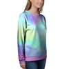 Abstract Psychedelic Holographic Women's Sweatshirt-grizzshop