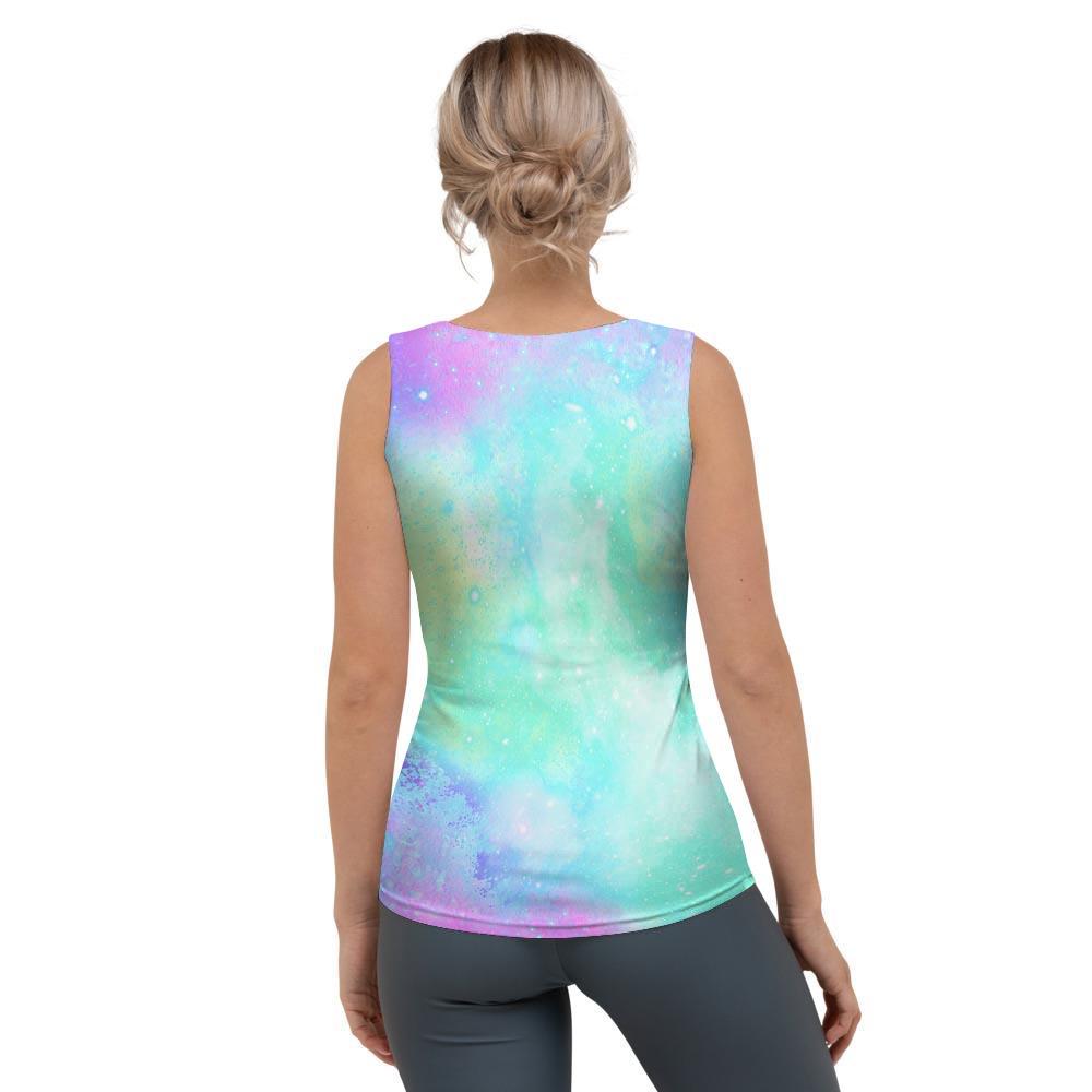 Abstract Psychedelic Holographic Women's Tank Top-grizzshop