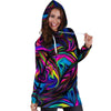 Abstract Psychedelic Hoodie Dress-grizzshop