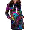 Abstract Psychedelic Hoodie Dress-grizzshop