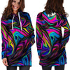 Abstract Psychedelic Hoodie Dress-grizzshop