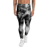 Abstract Psychedelic Liquid Smoke Print Men's Leggings-grizzshop