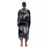 Abstract Psychedelic Liquid Smoke Print Men's Robe-grizzshop