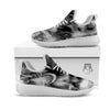 Abstract Psychedelic Liquid Smoke Print White Athletic Shoes-grizzshop