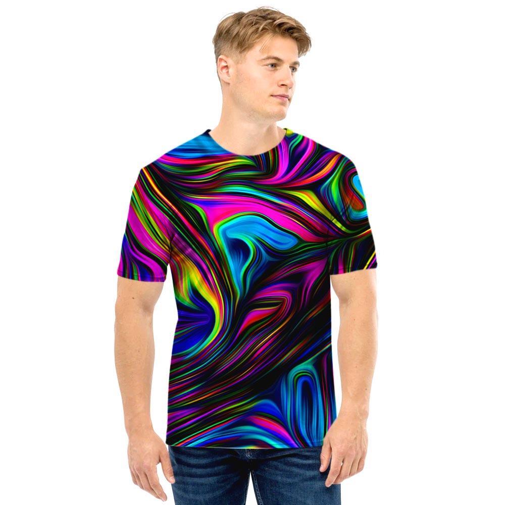 Abstract Psychedelic Men T Shirt-grizzshop