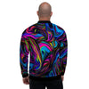 Abstract Psychedelic Men's Bomber Jacket-grizzshop