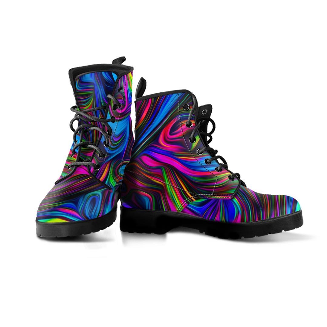 Abstract Psychedelic Men's Boots-grizzshop